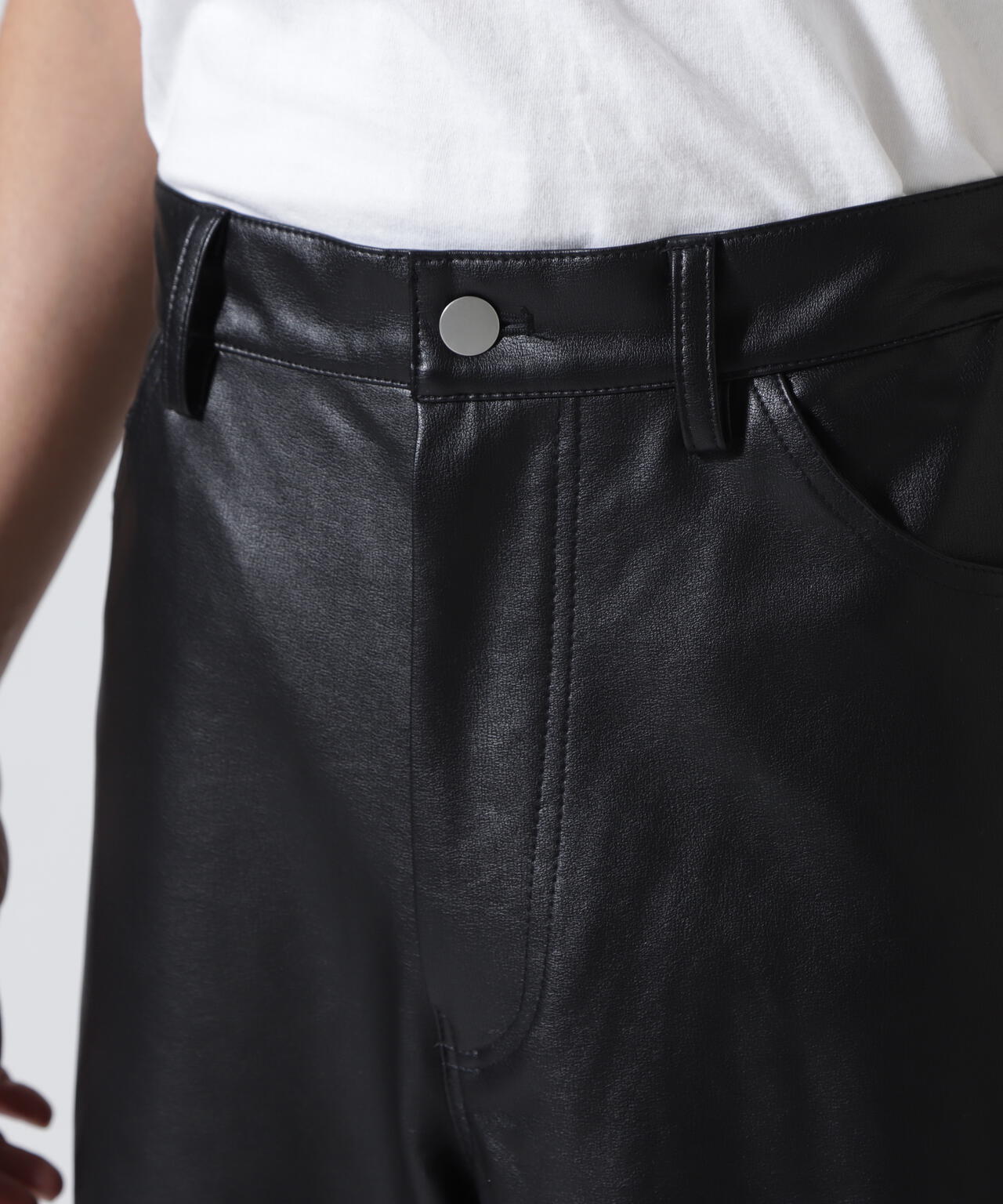 Bloomyard/ブルームヤード/Fake LeatherSide Studs Pants