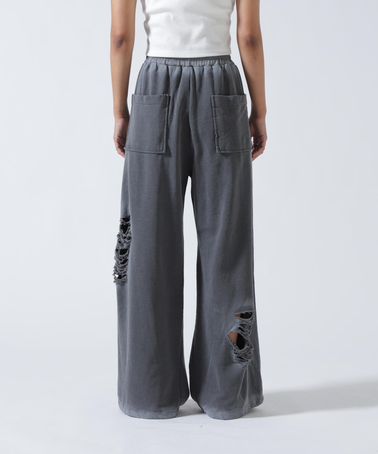 MITSUKI/ミツキ/ハイダメージスウェットパンツ