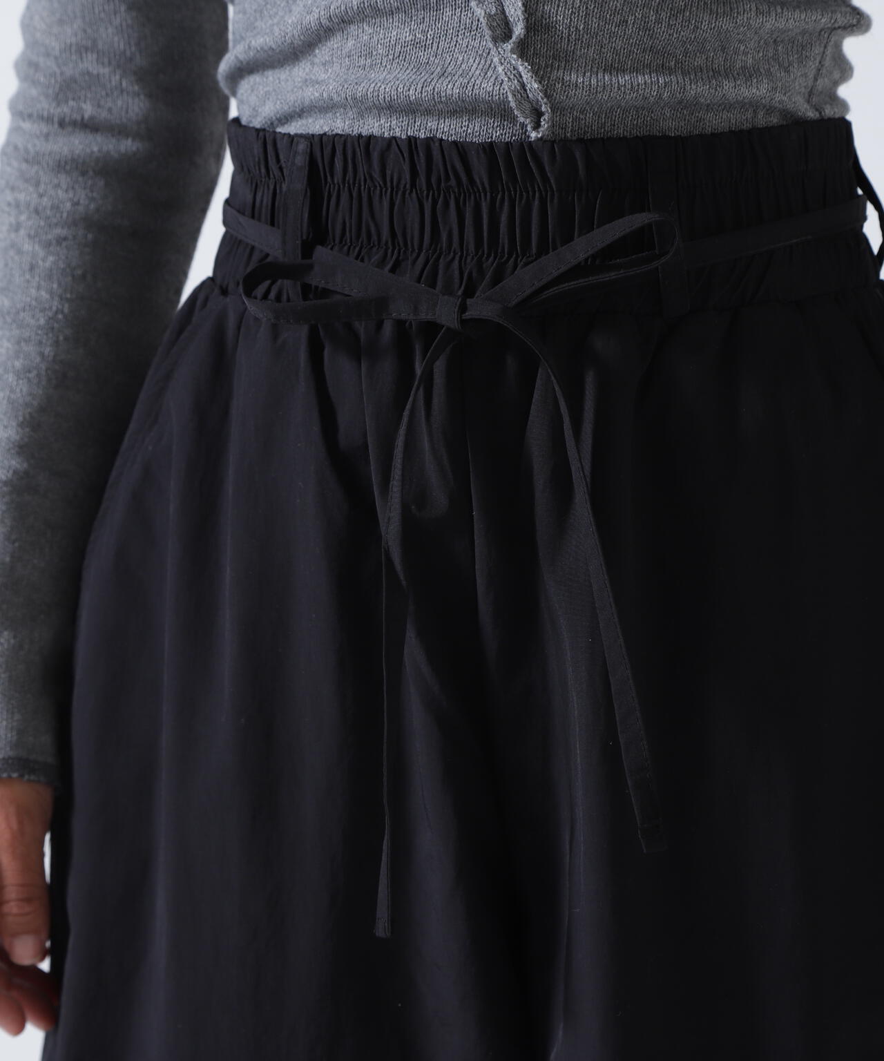 MITSUKI/ミツキ/ウエスト紐付きナイロンパンツ