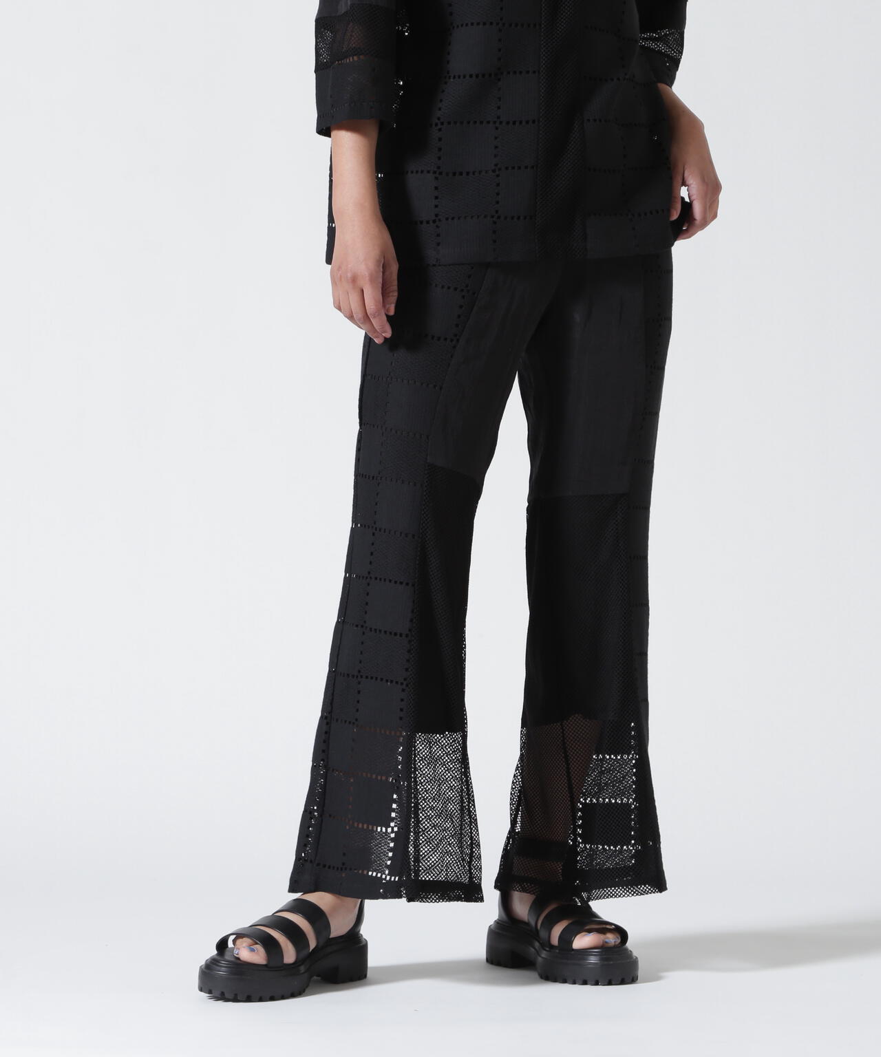 AULA AILA/アウラアイラ/SQUARE LACE PANTS SET