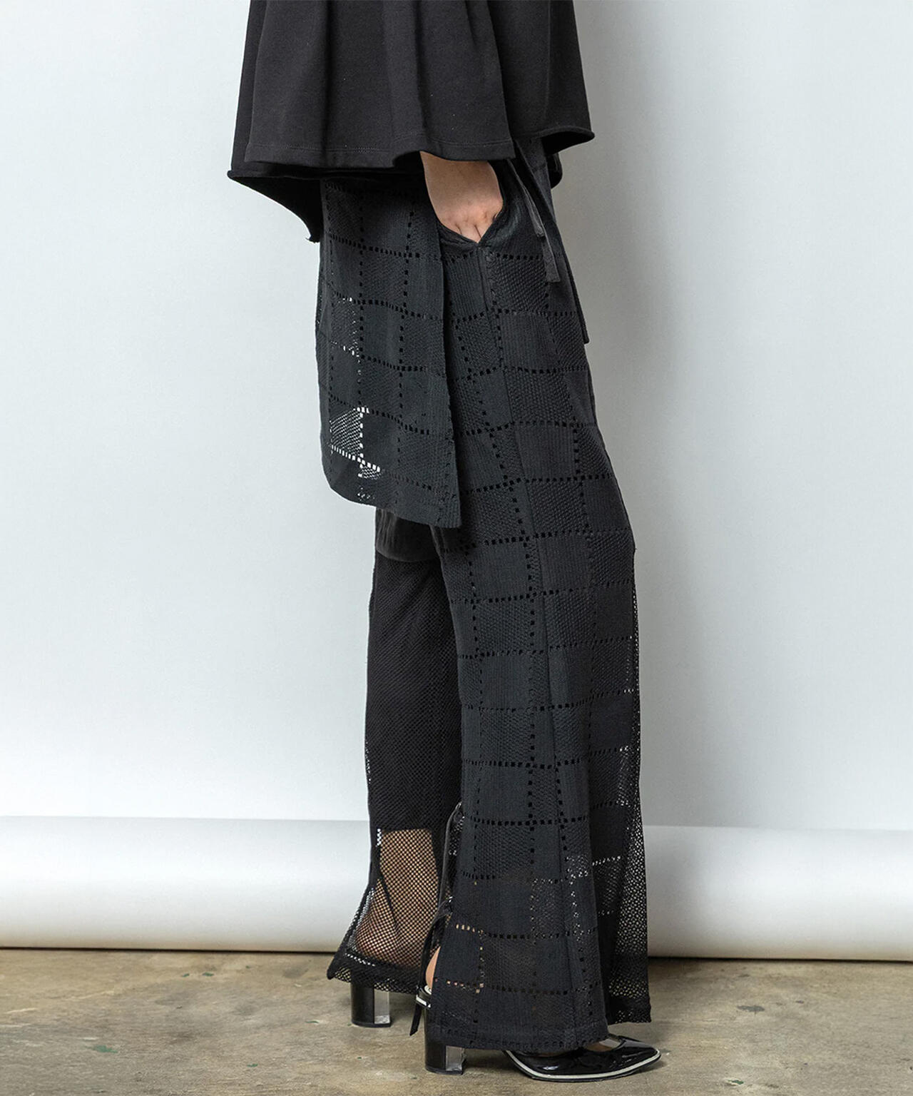 AULA AILA/アウラアイラ/SQUARE LACE PANTS SET