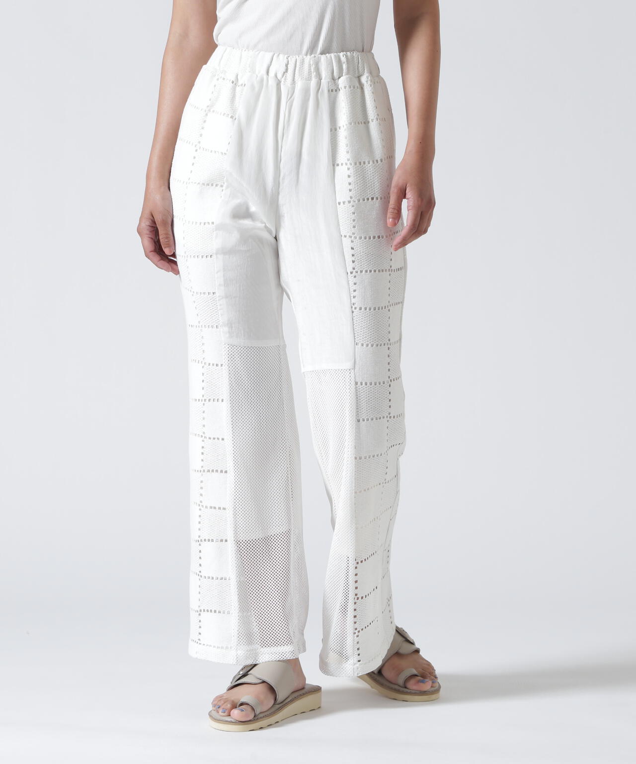 AULA AILA/アウラアイラ/SQUARE LACE PANTS SET