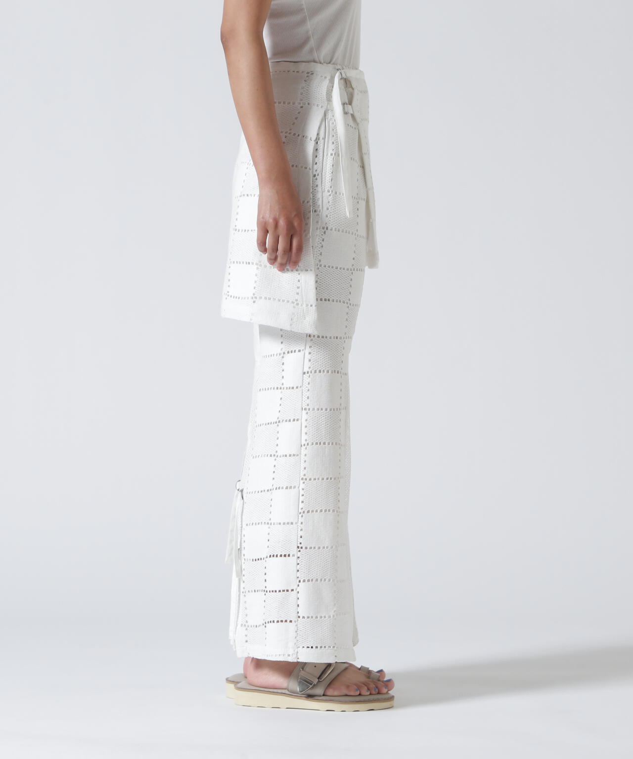 AULA AILA/アウラアイラ/SQUARE LACE PANTS SET