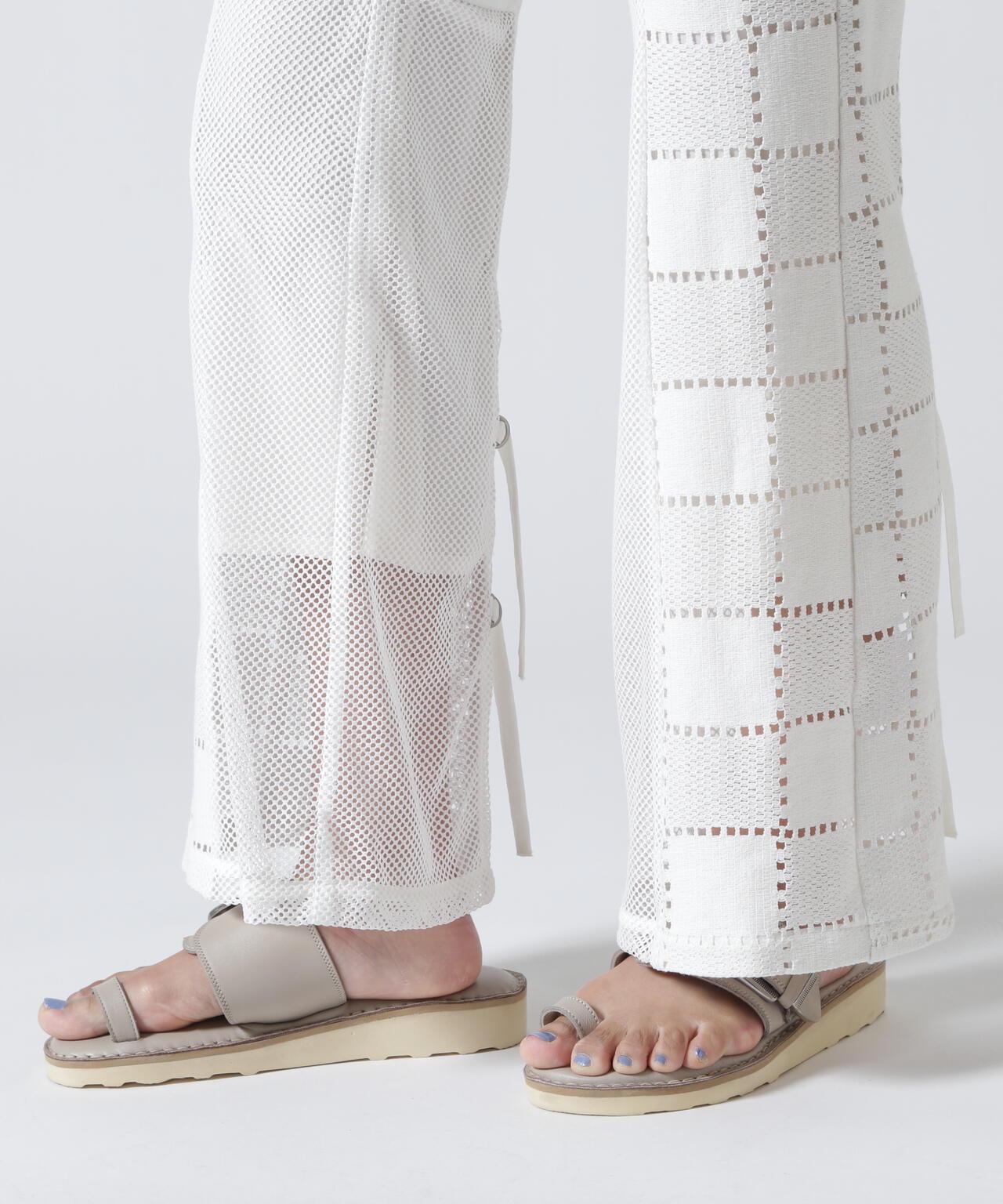 AULA AILA/アウラアイラ/SQUARE LACE PANTS SET