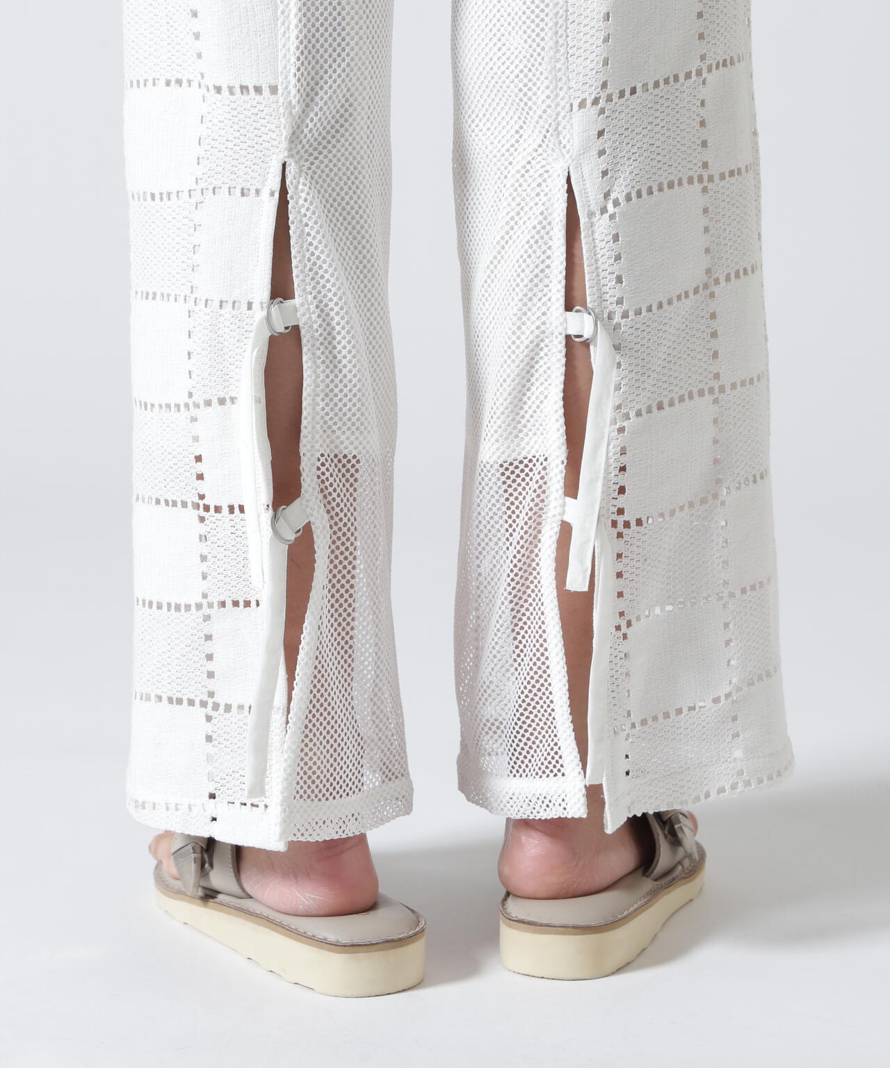 AULA AILA/アウラアイラ/SQUARE LACE PANTS SET