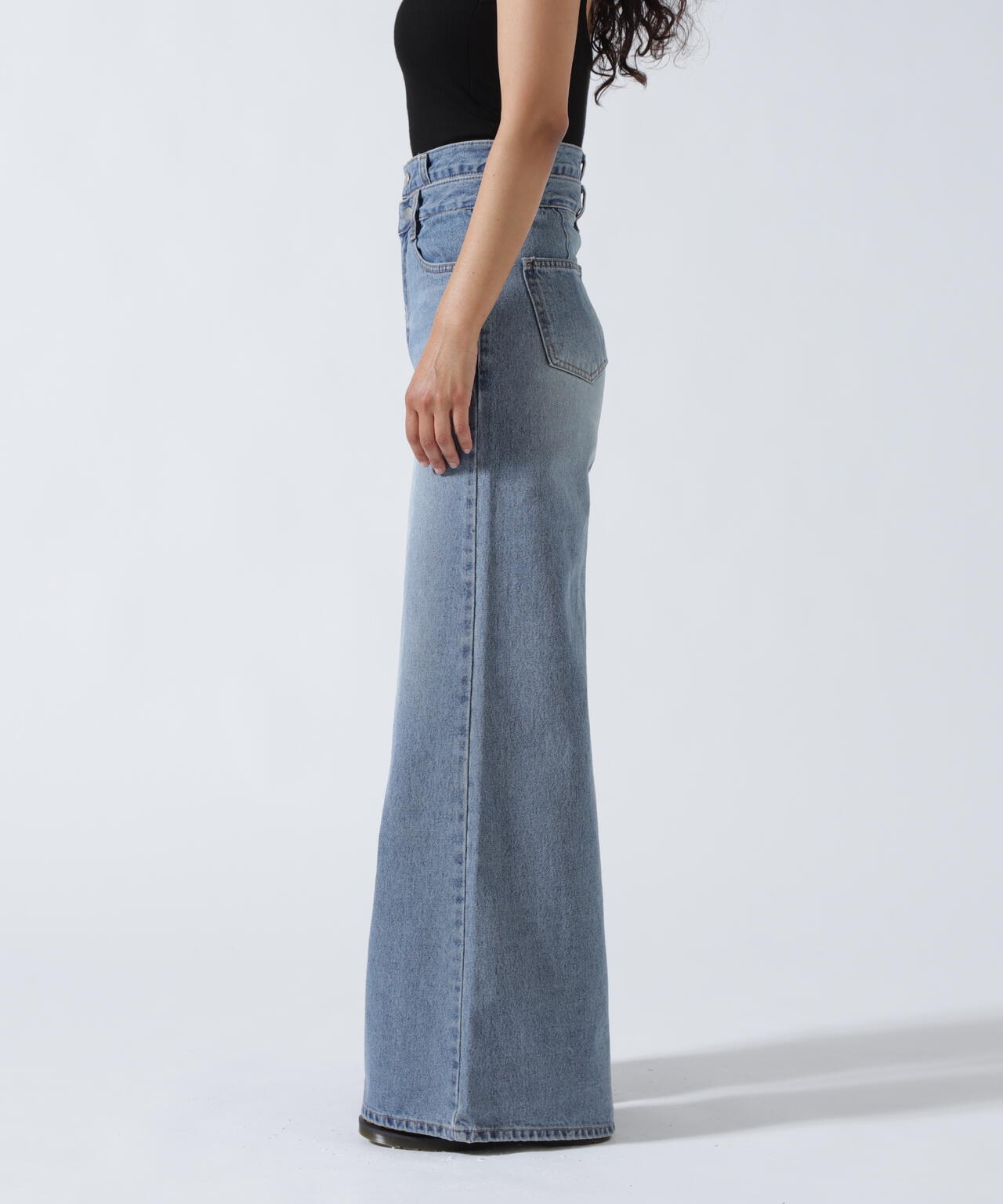 MITSUKI/ミツキ/Wウエストデニムパンツ