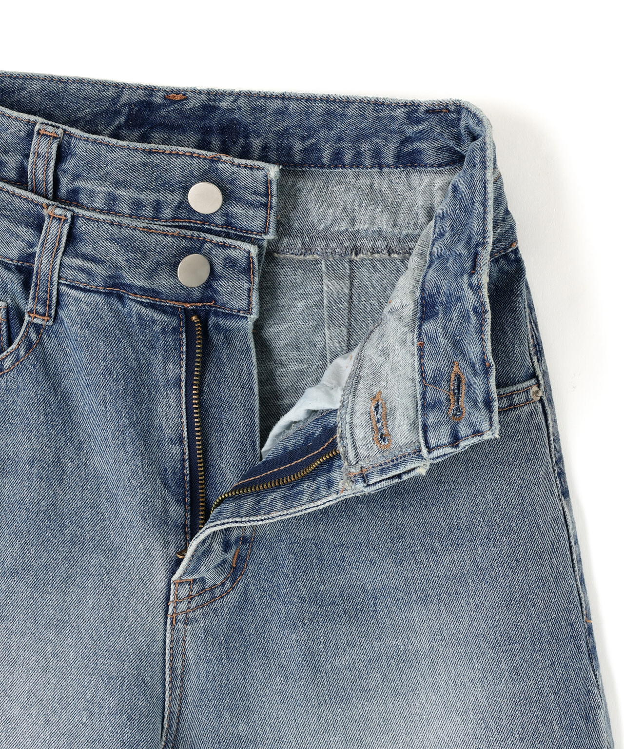 MITSUKI/ミツキ/Wウエストデニムパンツ