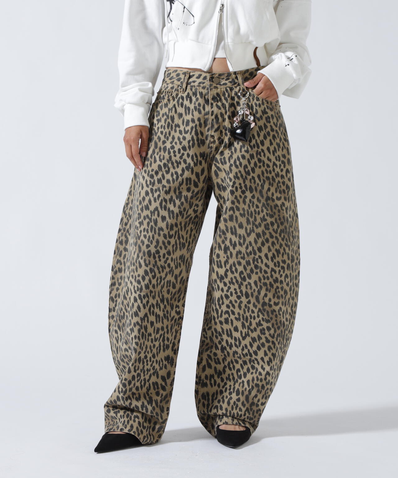 MITSUKI/ミツキ/レオパードワイドパンツ