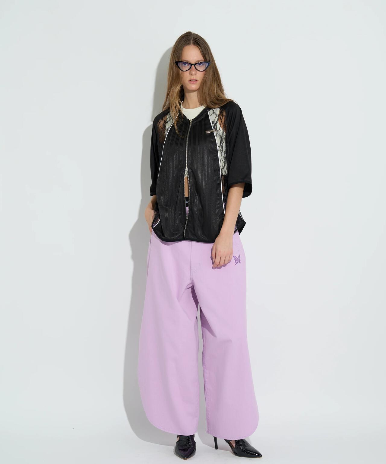 ANNA SUI NYC/アナ スイ エヌワイシー/サイドスリットデニムロングパンツ