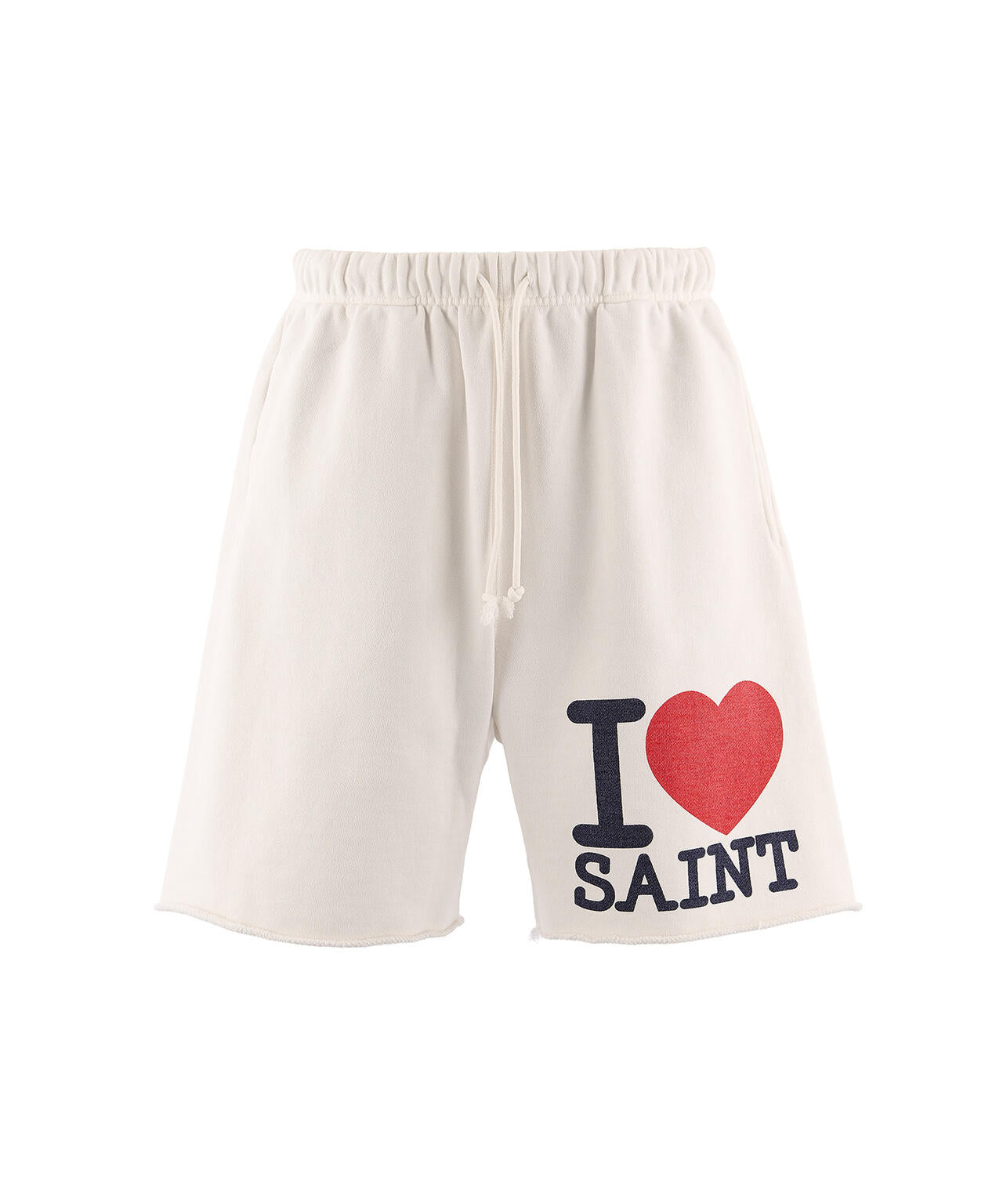 SAINT MICHAEL/セントマイケル/ SWEAT SHORTS / I LOVE SAINT / WHITE