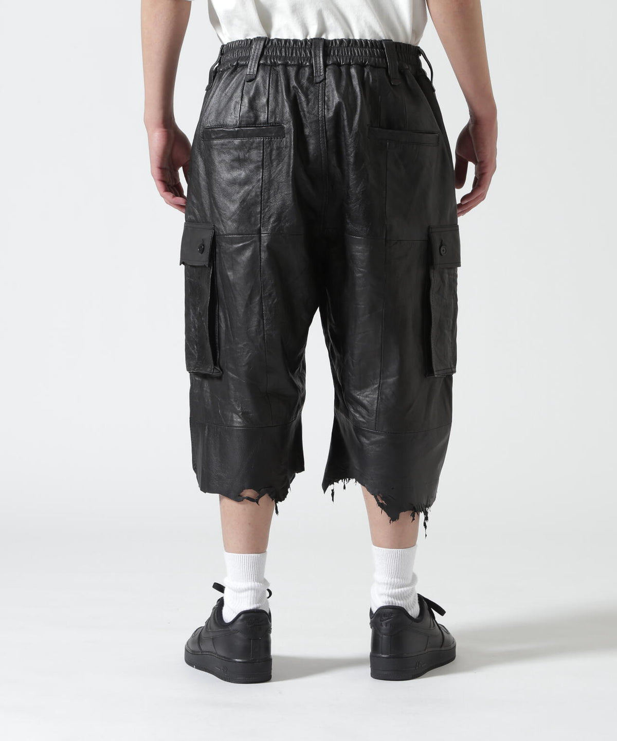 FR(13)NDS/フレンズ/REPRO-LEATHER CARGO SHORTS