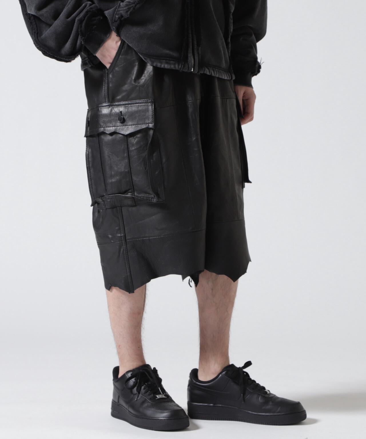 FR(13)NDS/フレンズ/REPRO-LEATHER CARGO SHORTS