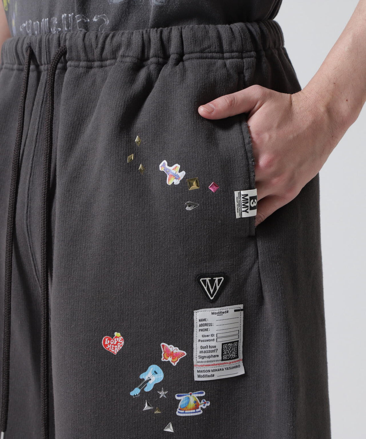 Maison MIHARAYASUHIRO/メゾン ミハラヤスヒロ/KIDS STICKER SHORTS