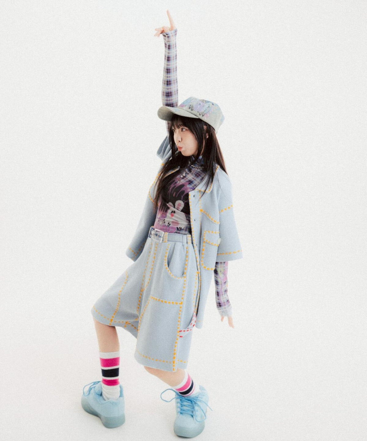 PHINGERIN/フィンガリン/別注SUMMER PG1 W KNEE SHORT