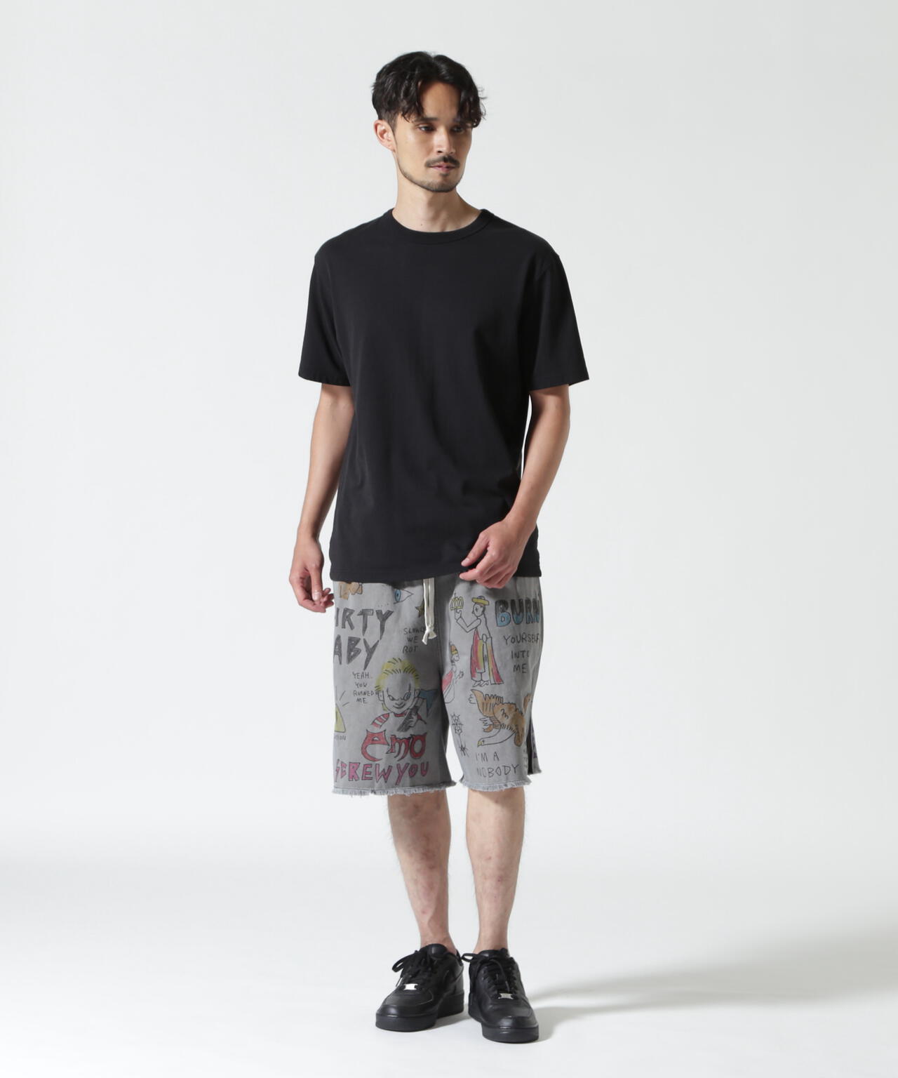 guernika/ゲルニカ/All painted denim short pants