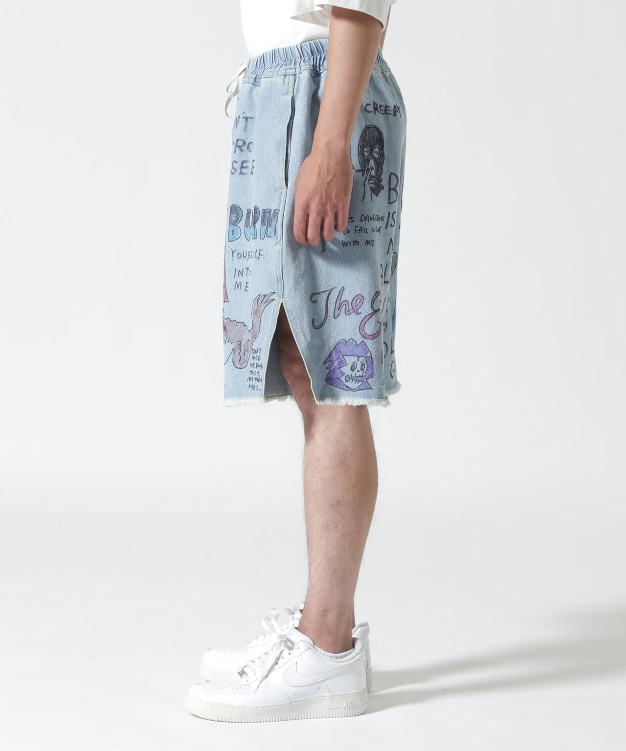 guernika/ゲルニカ/All painted denim short pants