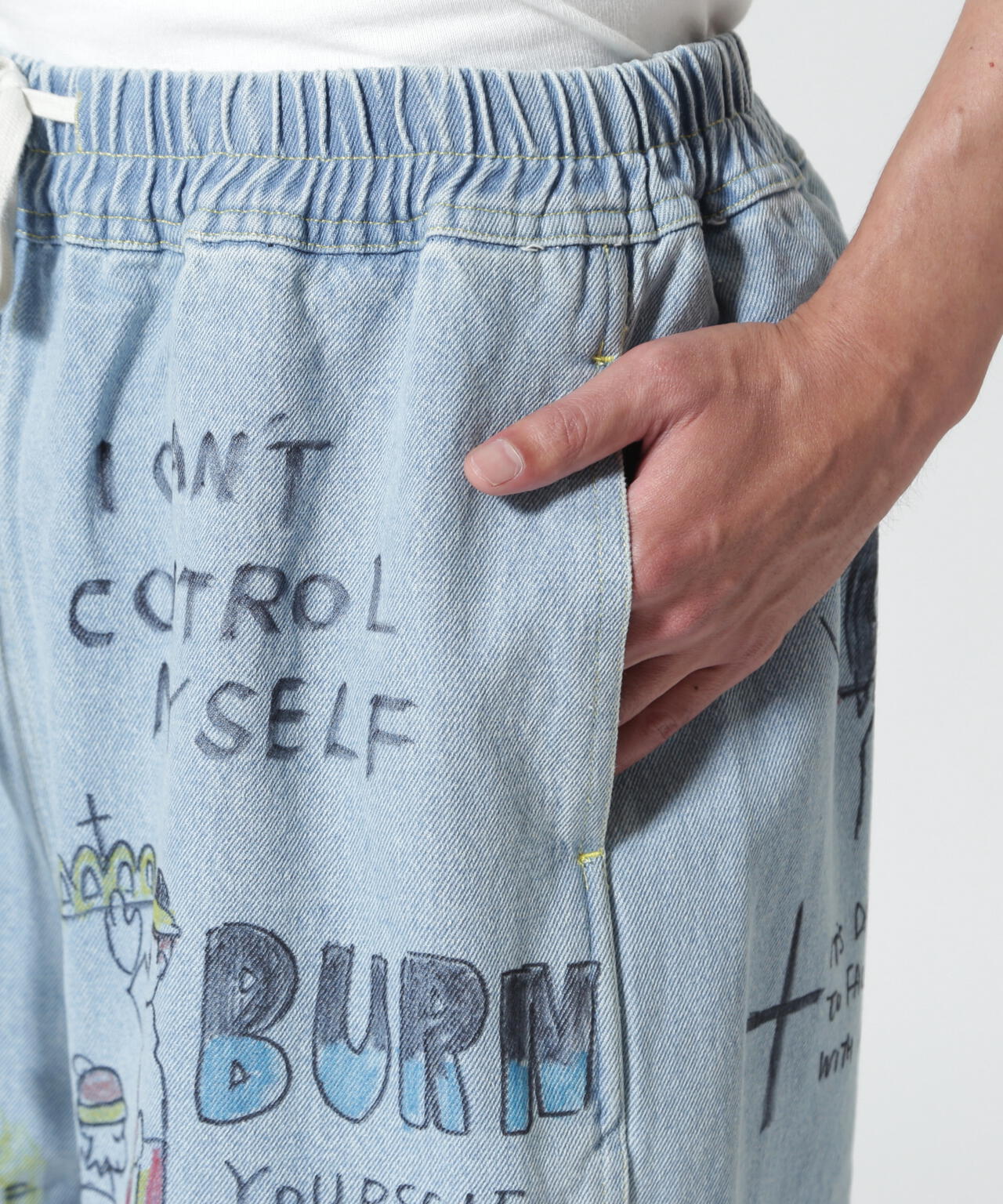 guernika/ゲルニカ/All painted denim short pants