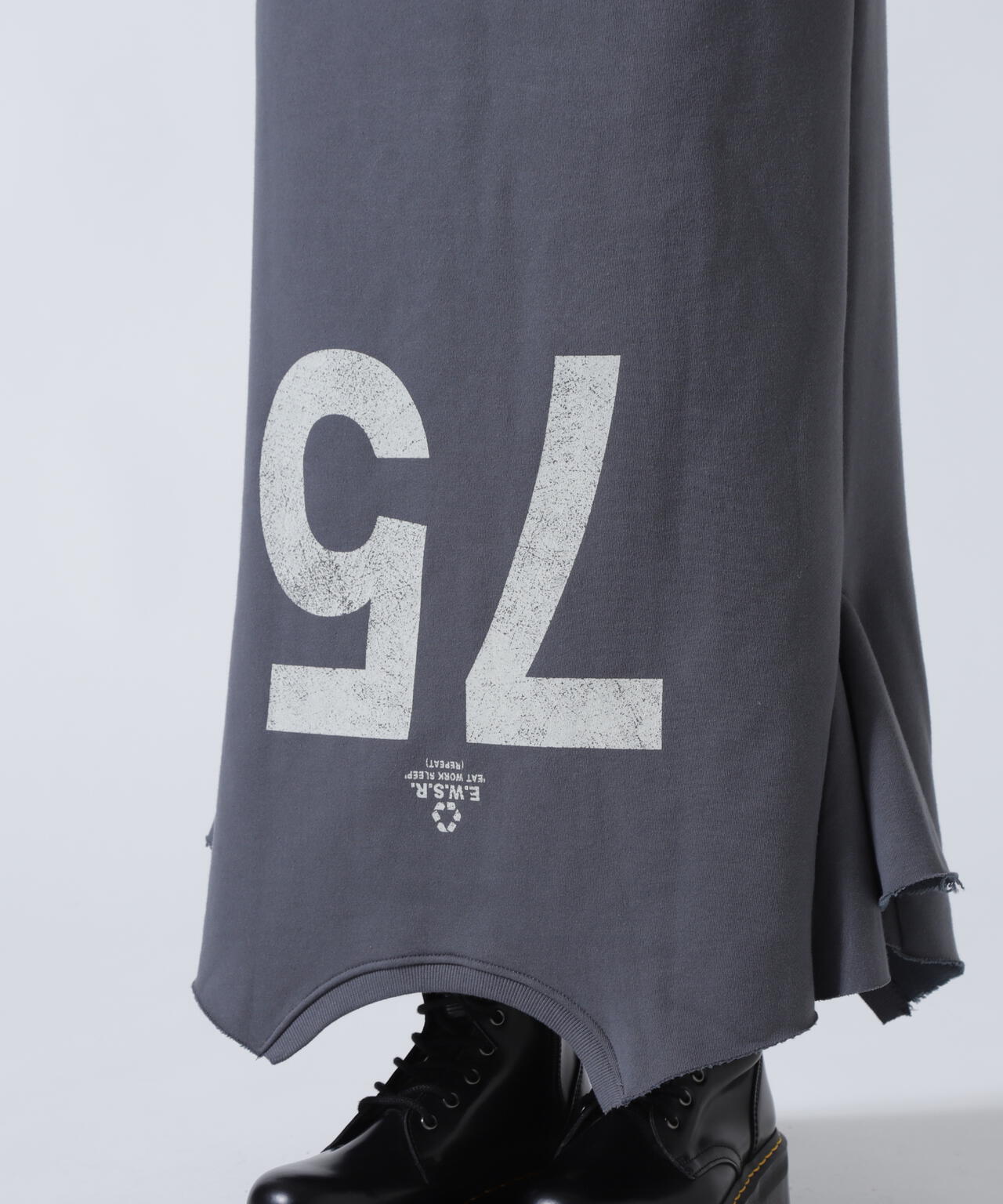 MITSUKI/ミツキ/ロゴ入りリメイク風スカート