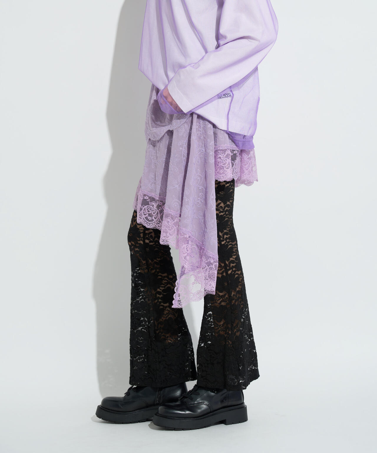 ANNA SUI NYC/アナ スイ エヌワイシー/アシメレーススカート