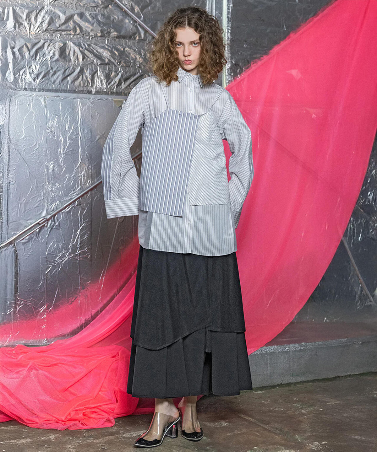 AULA AILA/アウラアイラ/LAYERED TULLE SET SKIRT
