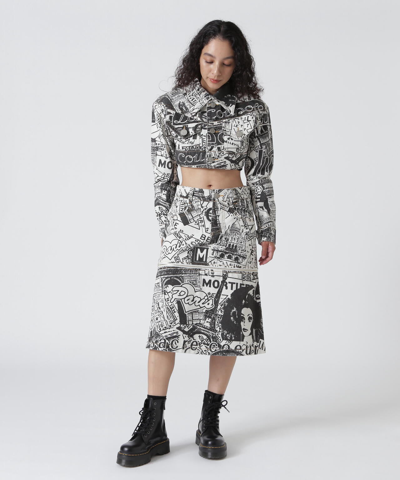 VAQUERA×MOUSSY/ヴァケラ×マウジー/VQ PARIS SYNDROME SKIRT