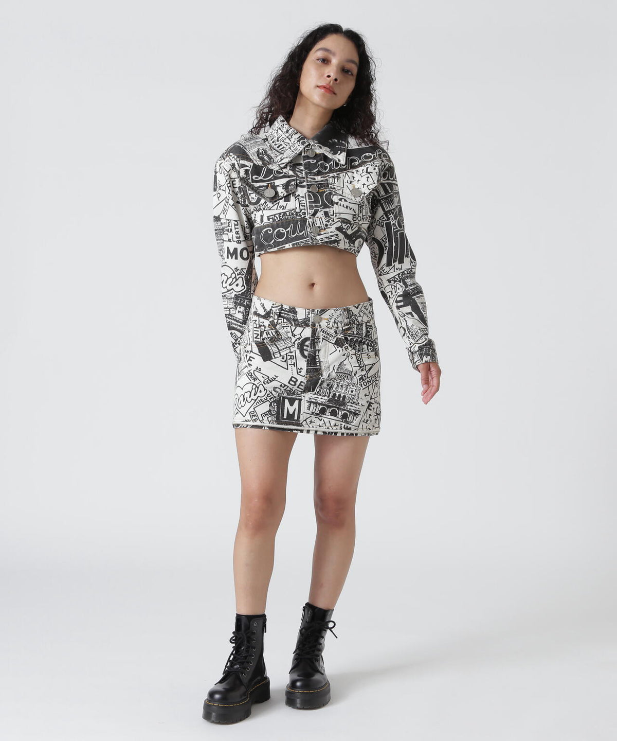 VAQUERA×MOUSSY/ヴァケラ×マウジー/VQ PARIS SYNDROME SKIRT