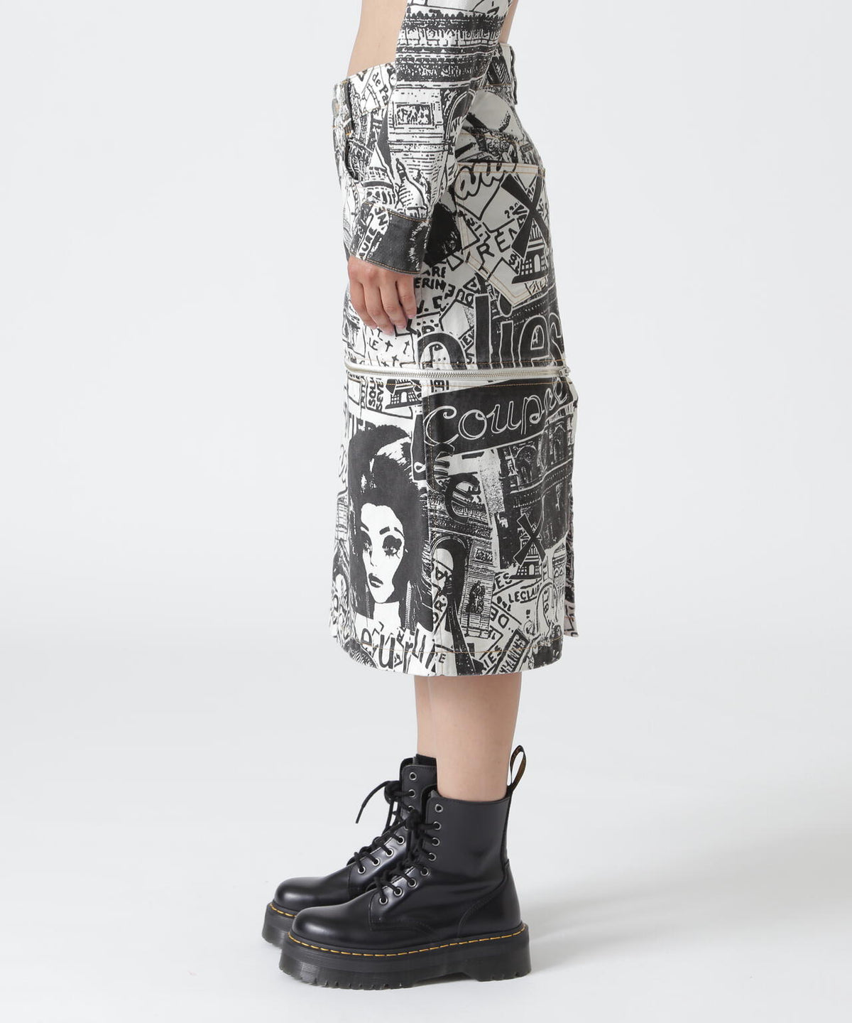 VAQUERA×MOUSSY/ヴァケラ×マウジー/VQ PARIS SYNDROME SKIRT
