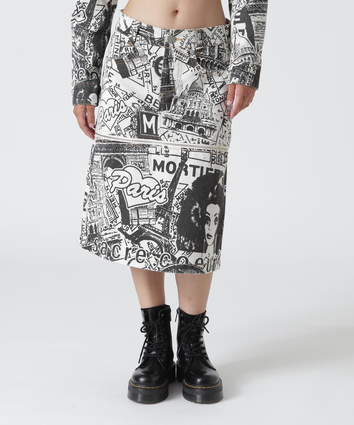 VAQUERA×MOUSSY/ヴァケラ×マウジー/VQ PARIS SYNDROME SKIRT