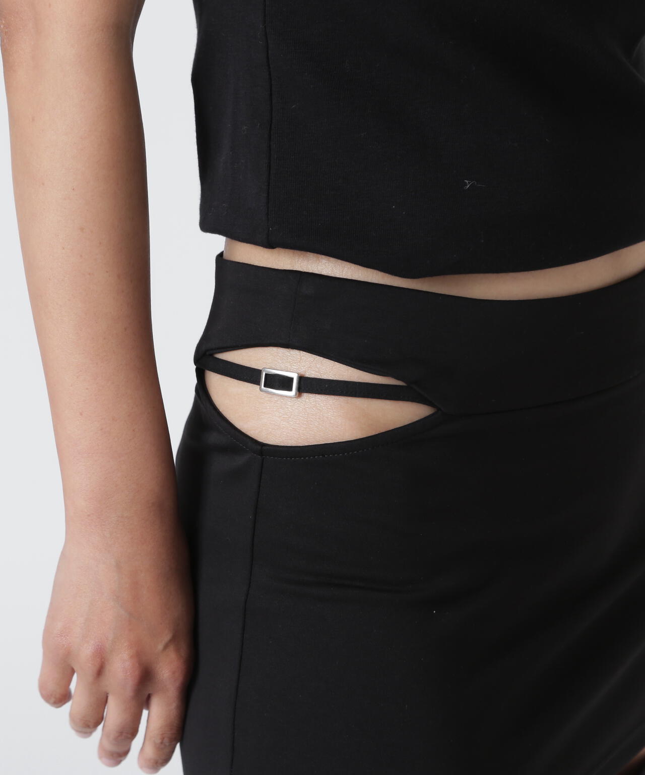 MITSUKI/ミツキ/Mini Cut Drape Skirt