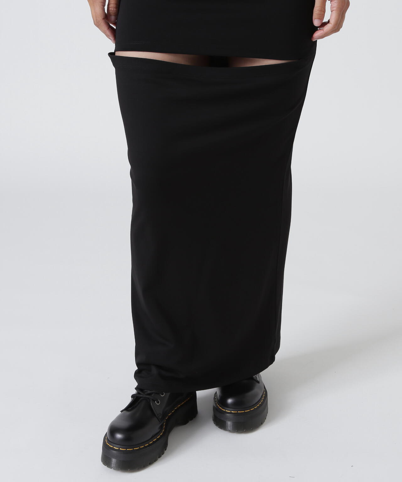MITSUKI/ミツキ/Mini Cut Drape Skirt