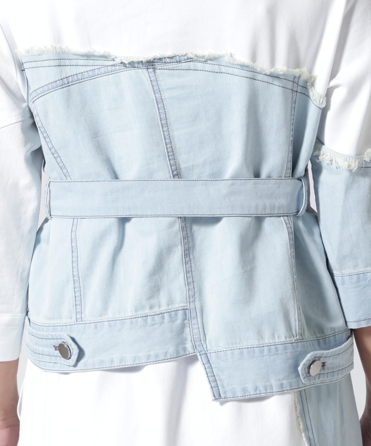 AULA AILA/アウラアイラ/DENIM COMBINATION ONE PIECE