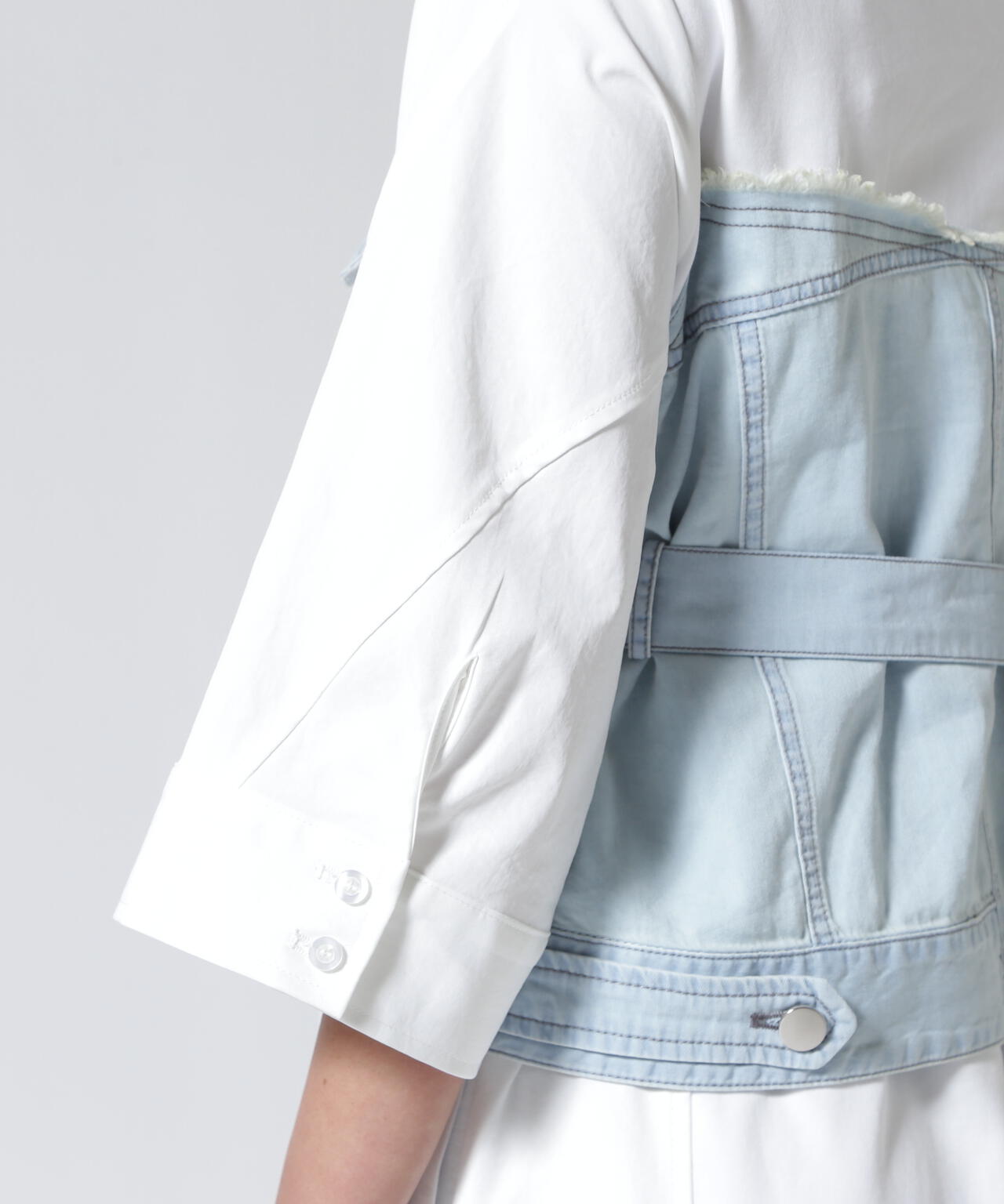 AULA AILA/アウラアイラ/DENIM COMBINATION ONE PIECE