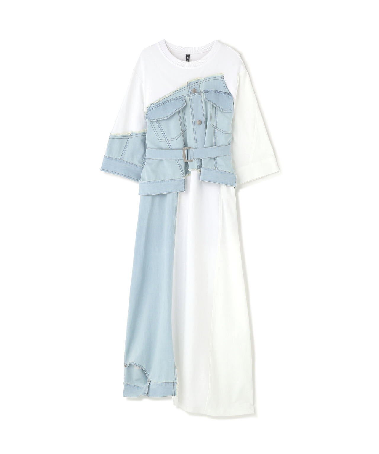 AULA AILA/アウラアイラ/DENIM COMBINATION ONE PIECE
