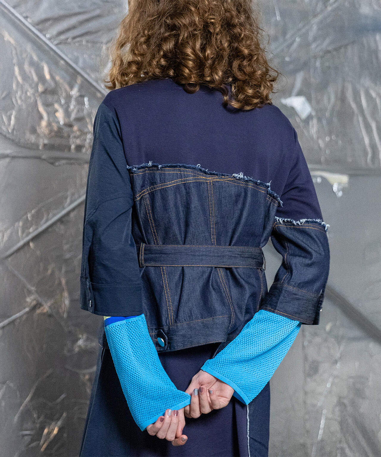 AULA AILA/アウラアイラ/DENIM COMBINATION ONE PIECE