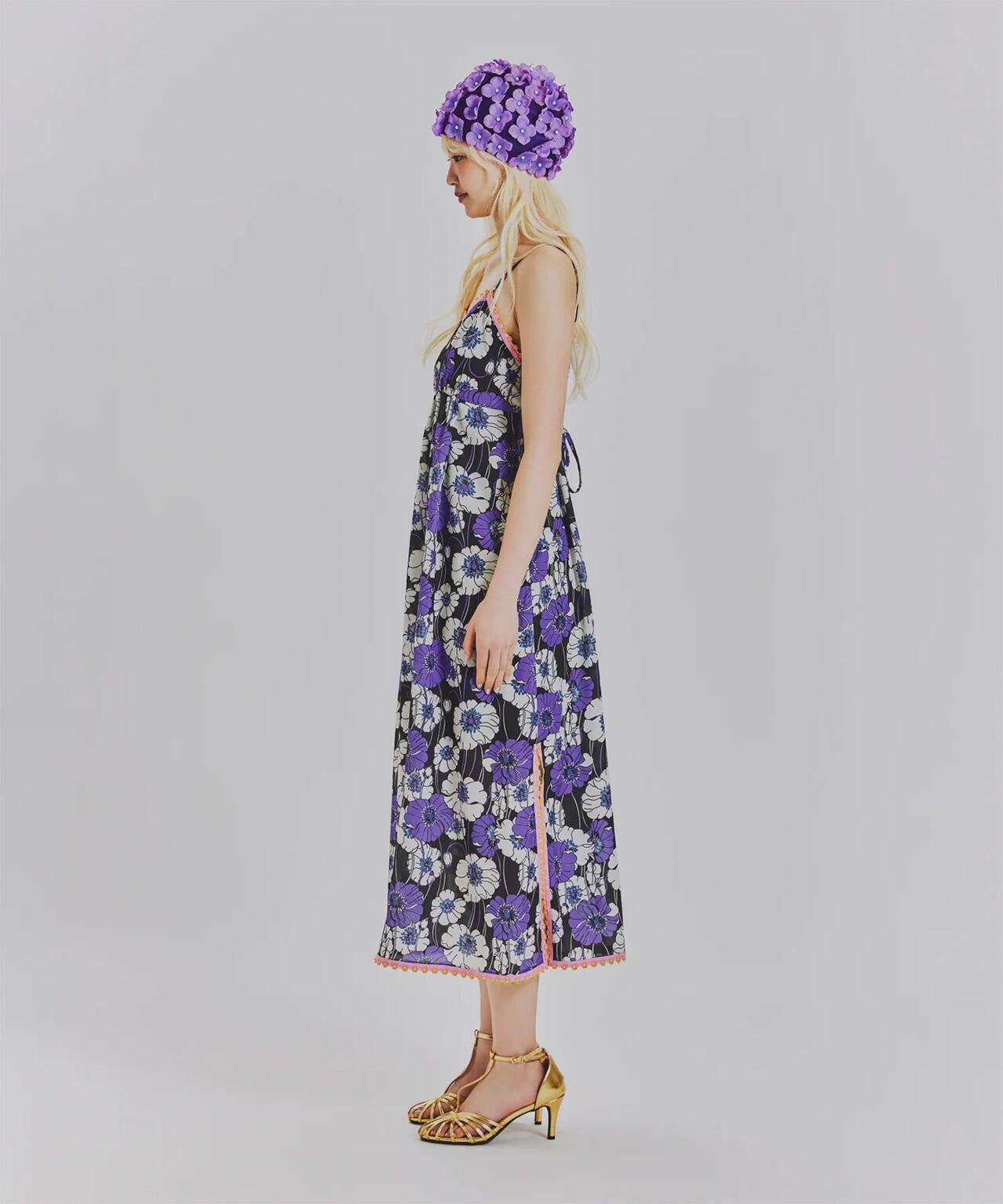 anna sui nyc/アナ スイ エヌワイシー/サマーレトロフラワーキャミドレス