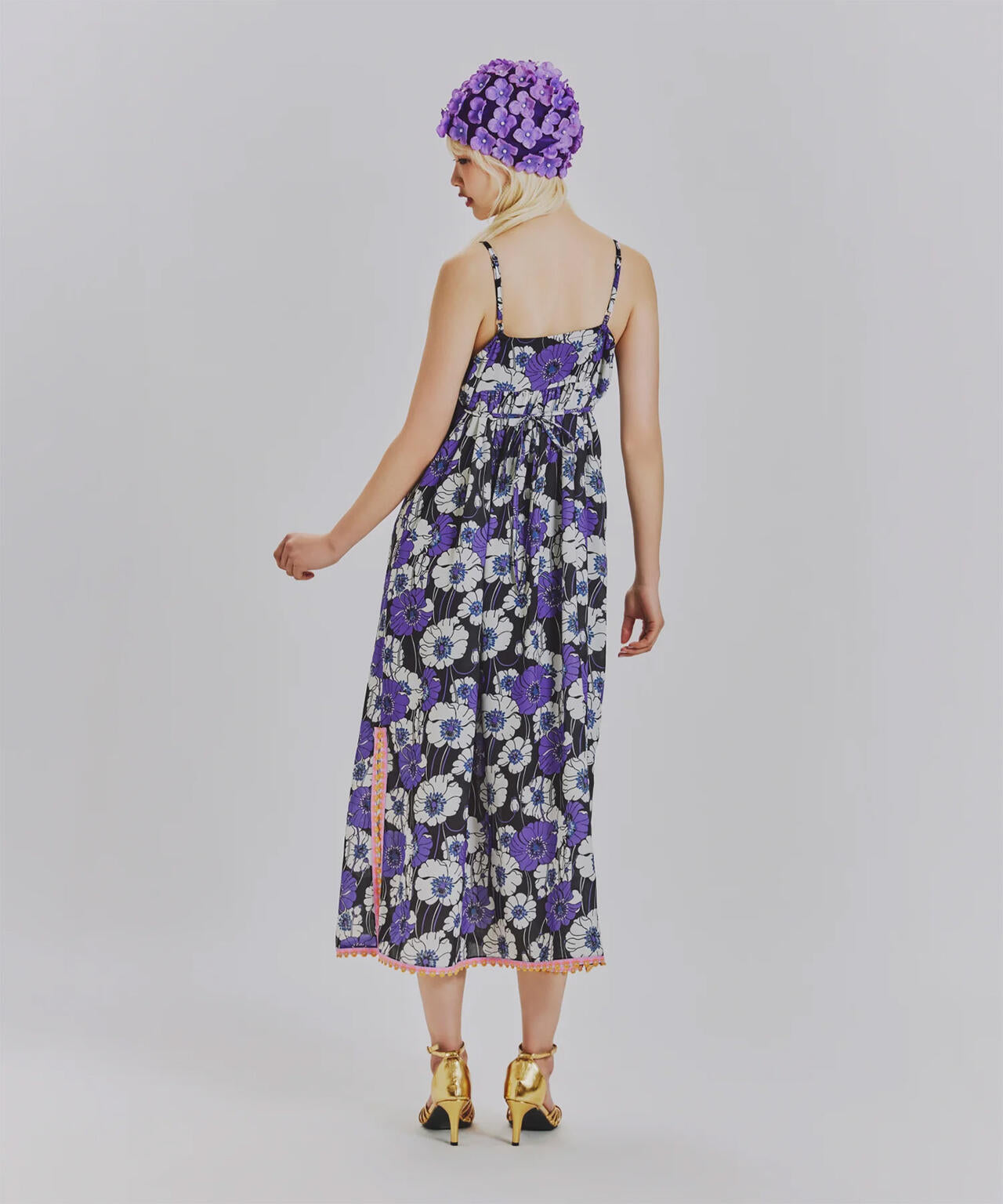 anna sui nyc/アナ スイ エヌワイシー/サマーレトロフラワーキャミドレス