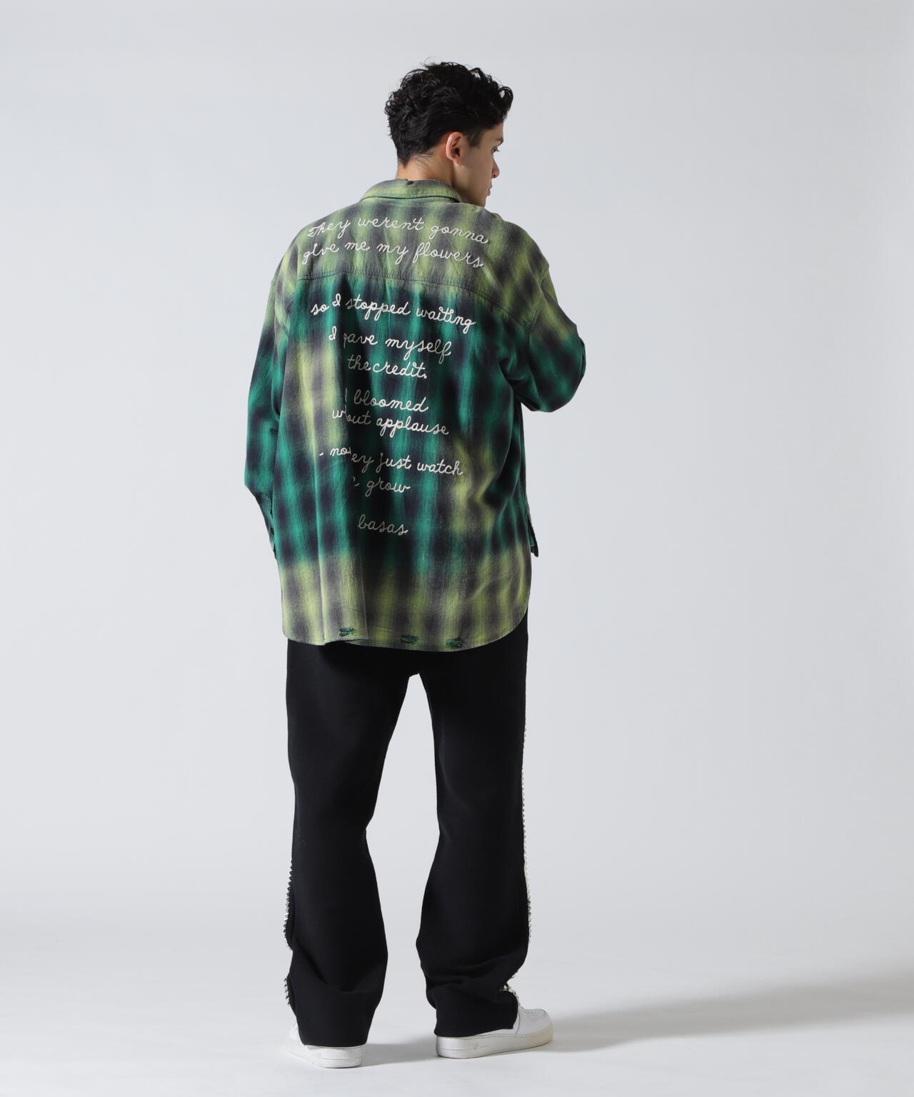 Valabasas /バラバサス/GREEN CHECH SHIRT