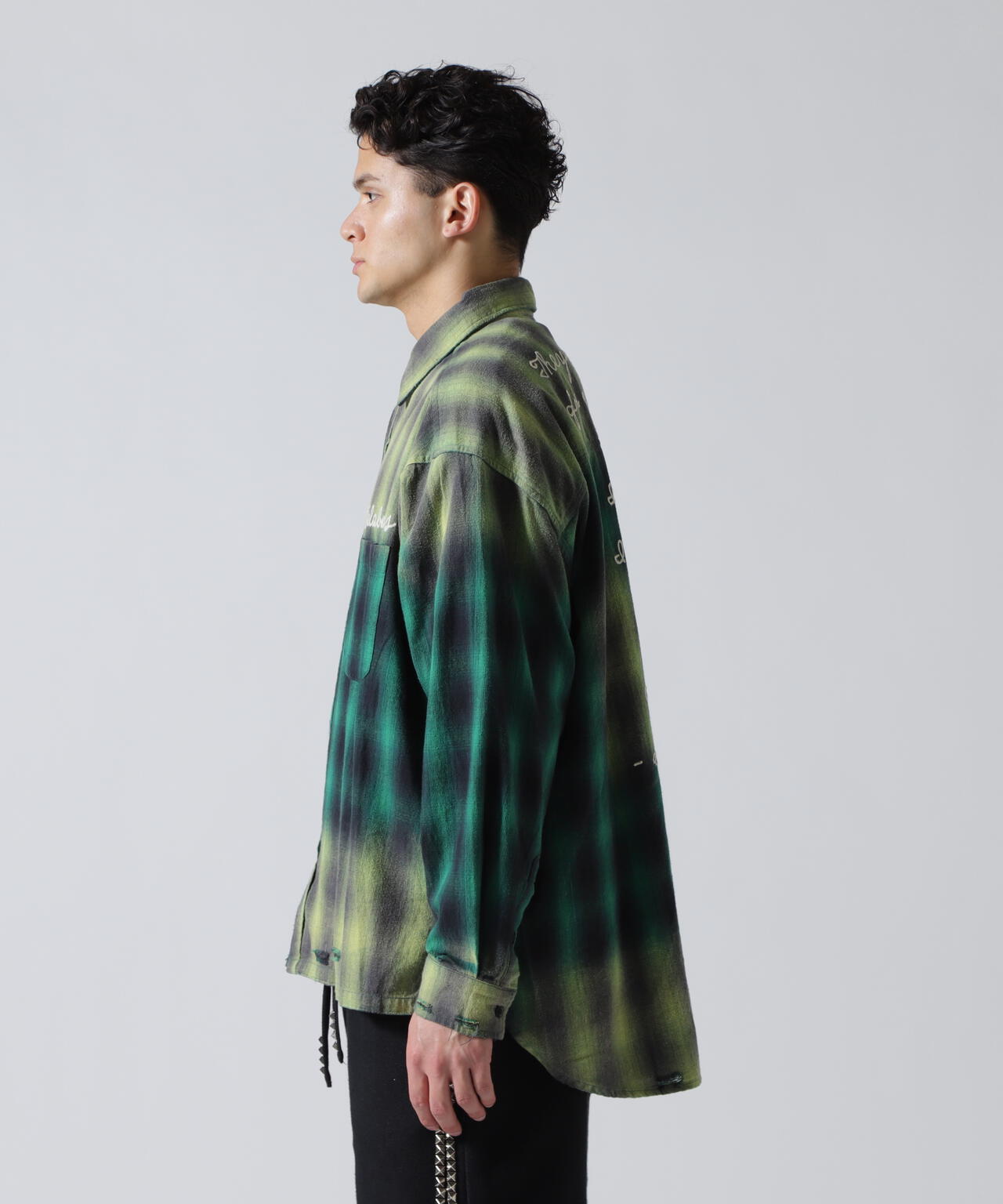 Valabasas /バラバサス/GREEN CHECH SHIRT