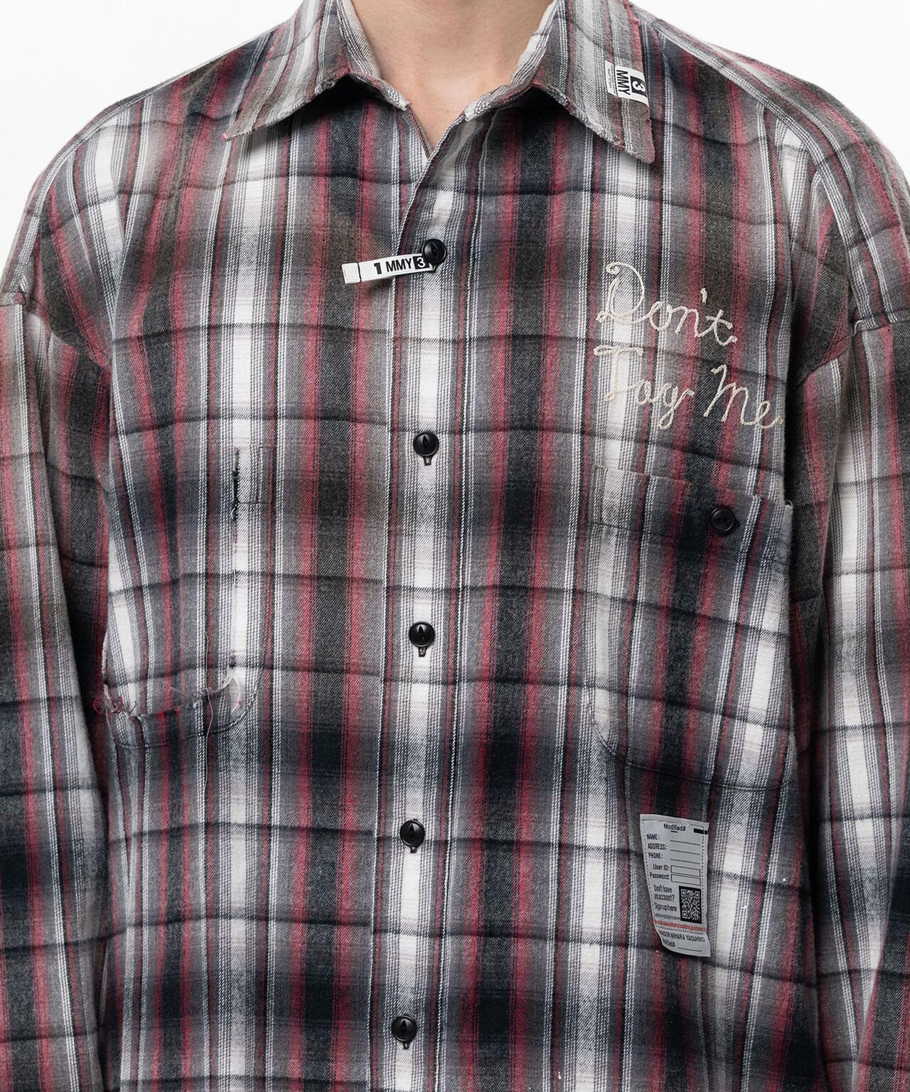 Maison MIHARAYASUHIRO/メゾン ミハラヤスヒロ/VINTAGE LIKE CHECK L/S SHIRT