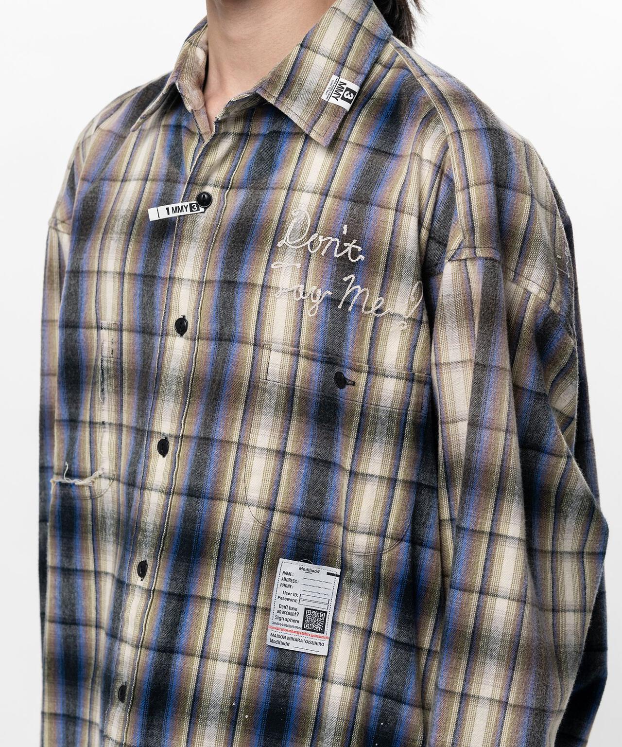Maison MIHARAYASUHIRO/メゾン ミハラヤスヒロ/VINTAGE LIKE CHECK L/S SHIRT