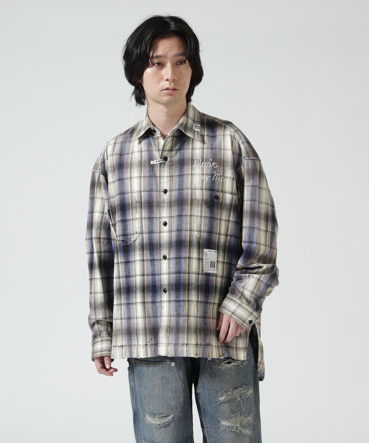 Maison MIHARAYASUHIRO/メゾン ミハラヤスヒロ/VINTAGE LIKE CHECK L/S SHIRT
