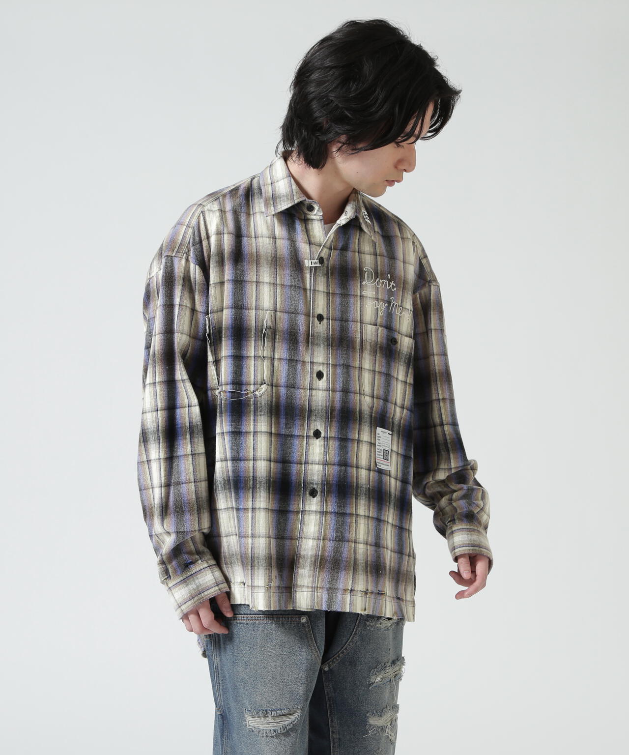 Maison MIHARAYASUHIRO/メゾン ミハラヤスヒロ/VINTAGE LIKE CHECK L/S SHIRT