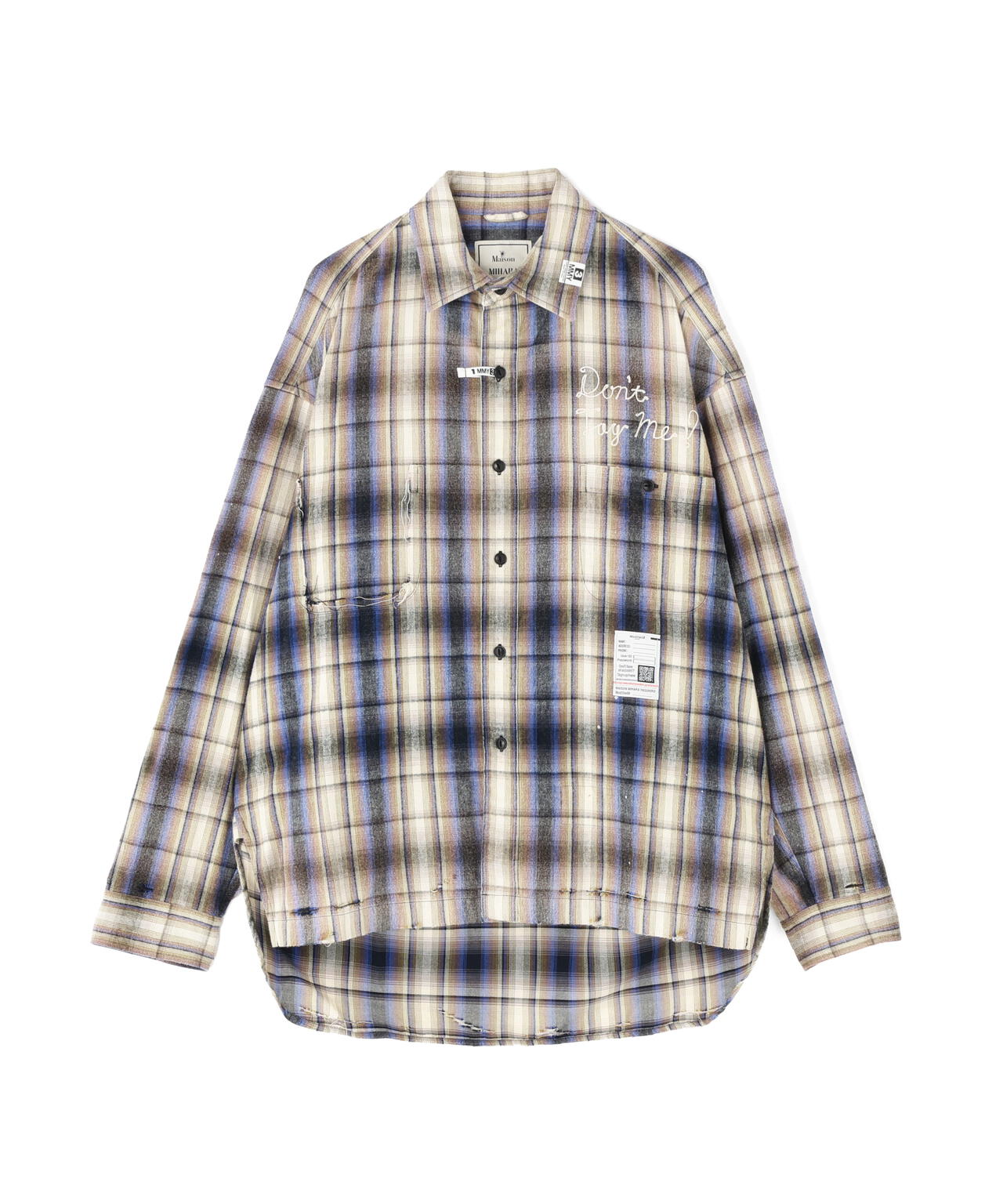 Maison MIHARAYASUHIRO/メゾン ミハラヤスヒロ/VINTAGE LIKE CHECK L/S SHIRT