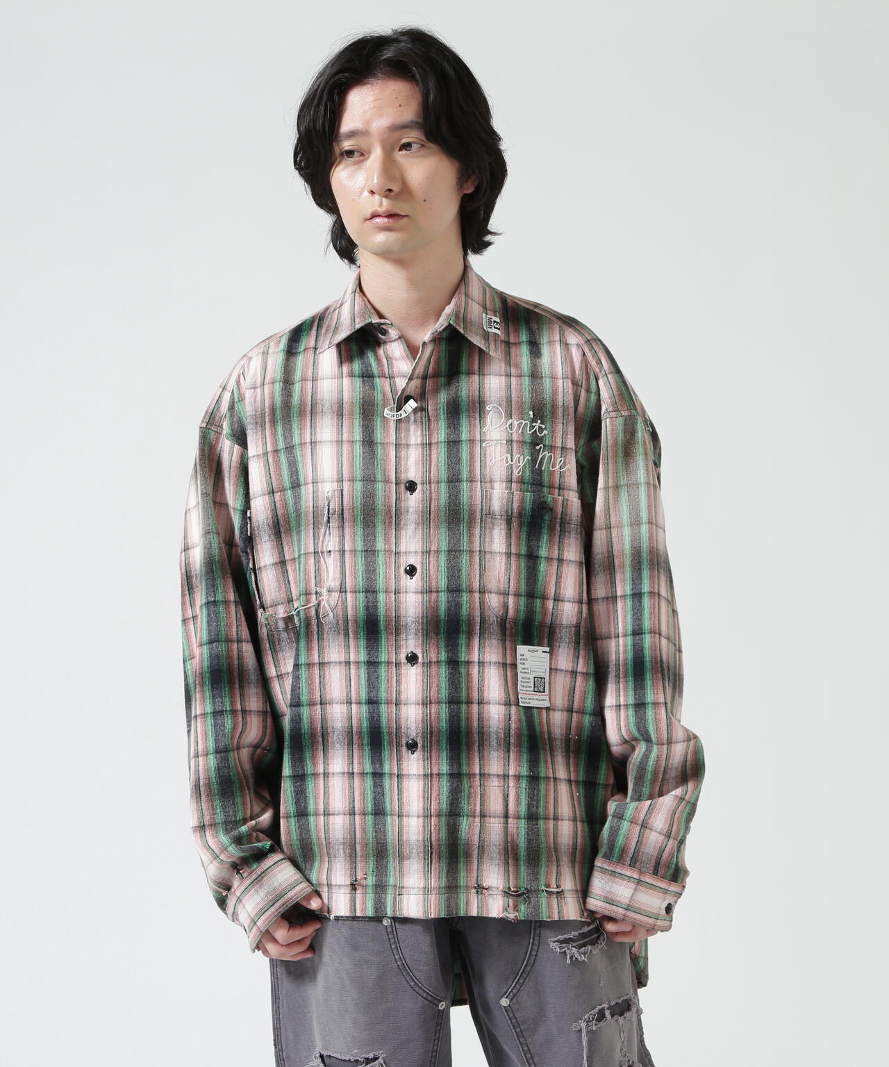 Maison MIHARAYASUHIRO/メゾン ミハラヤスヒロ/VINTAGE LIKE CHECK L/S SHIRT