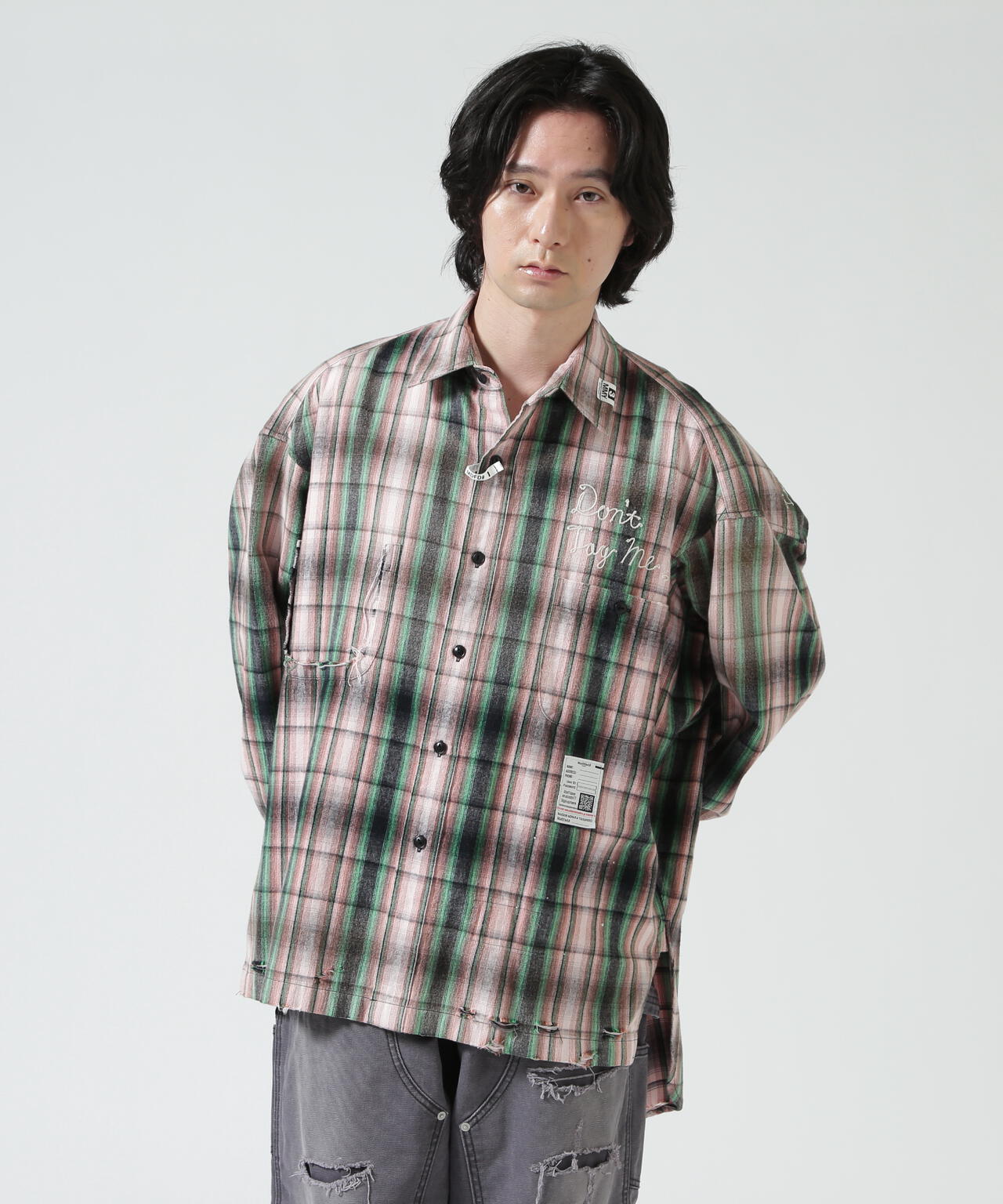 Maison MIHARAYASUHIRO/メゾン ミハラヤスヒロ/VINTAGE LIKE CHECK L/S SHIRT