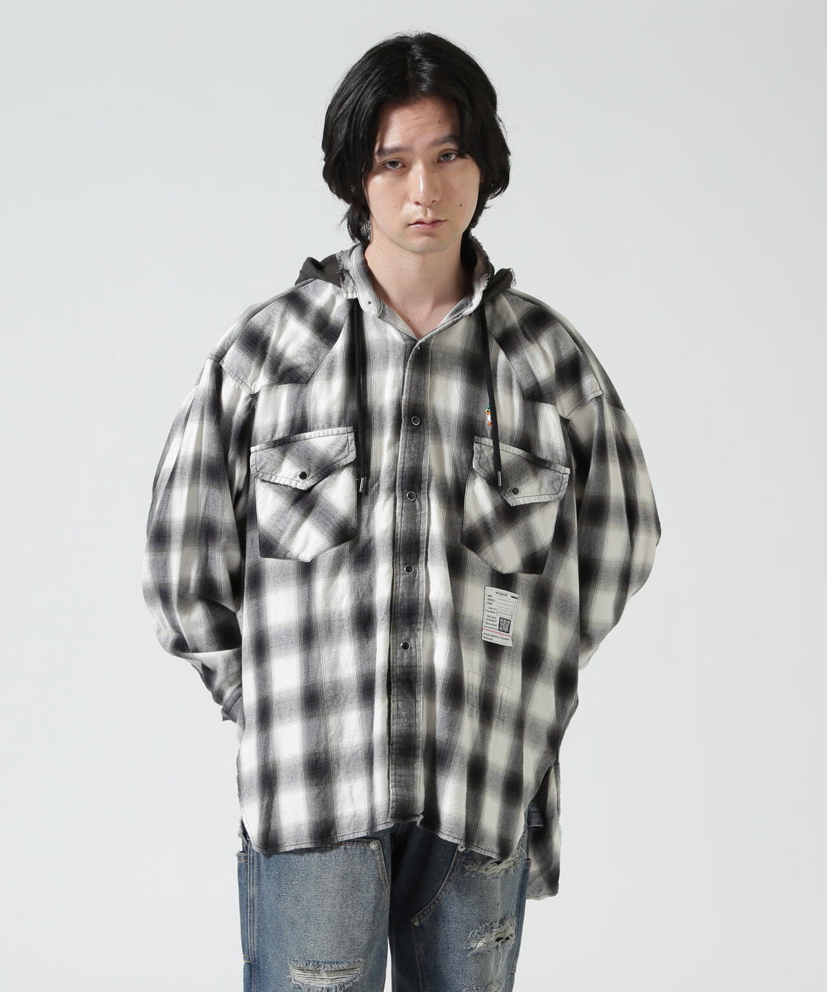 Maison MIHARAYASUHIRO/メゾン ミハラヤスヒロ/SWEAT HOODIE L/S SHIRTS