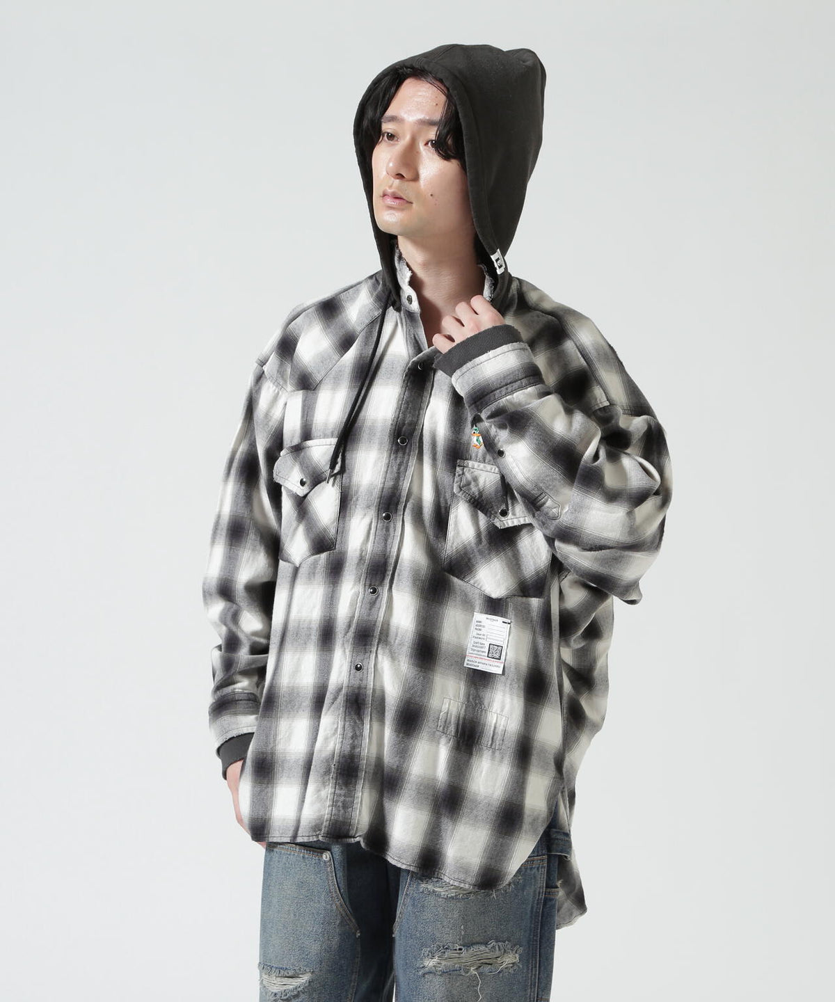 Maison MIHARAYASUHIRO/メゾン ミハラヤスヒロ/SWEAT HOODIE L/S SHIRTS