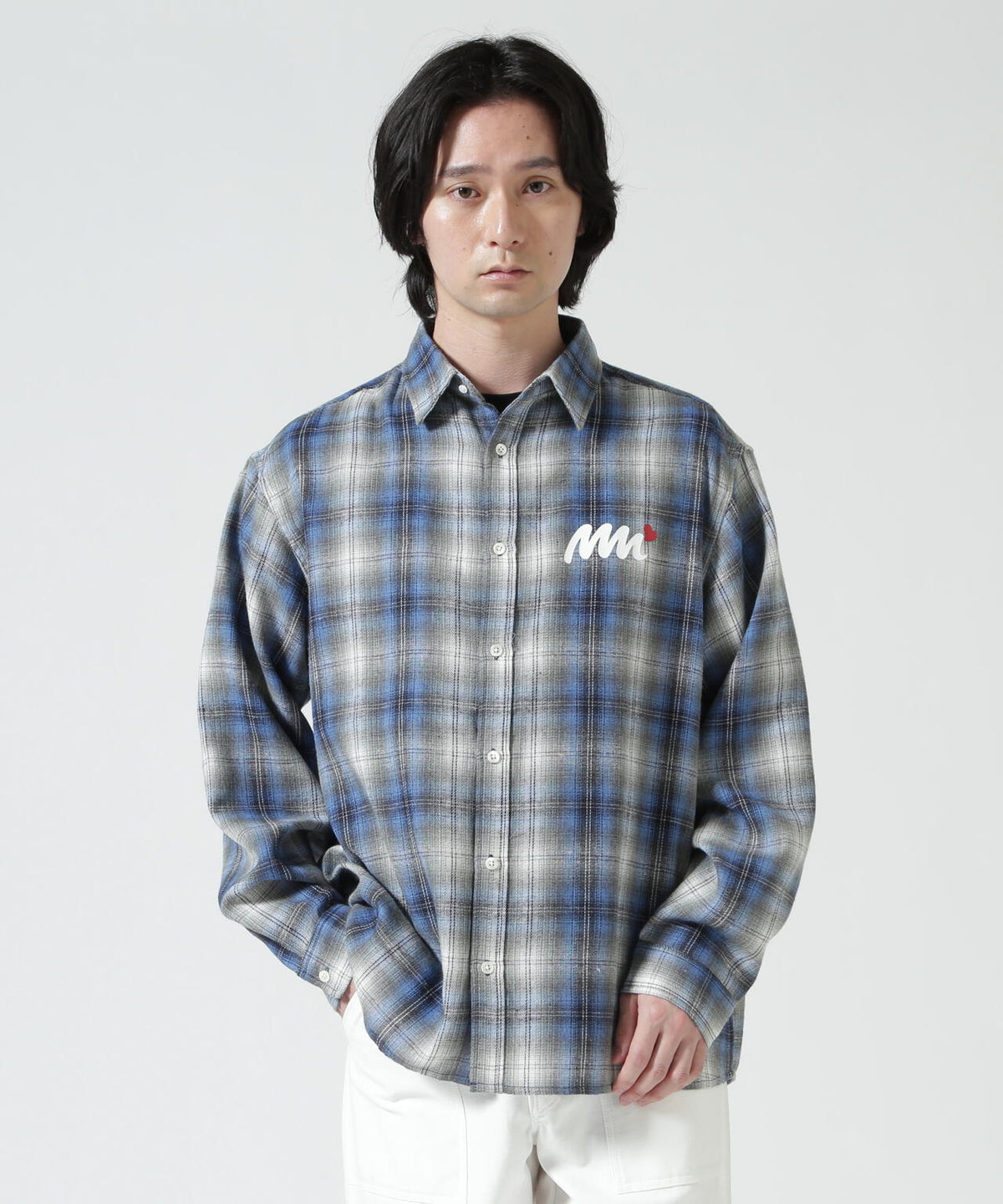 muta MARINE/ムータ マリン/別注チェックシャツ