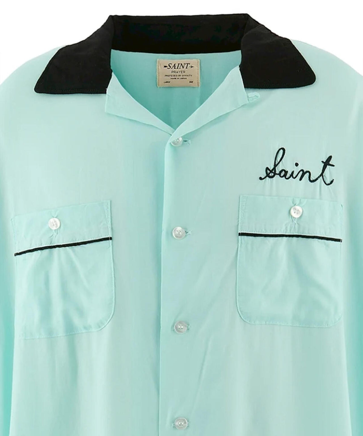 SAINT MICHAEL/セントマイケル/BOWLING SHIRT/TRUMP/BLUE