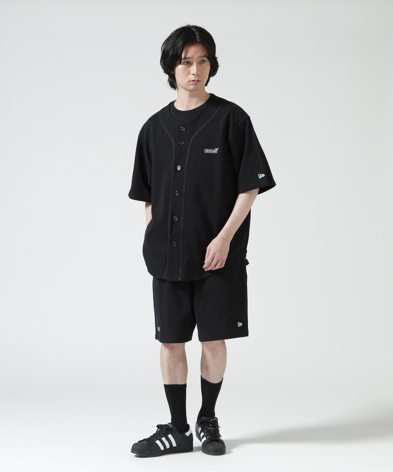 Ground Y×NEW ERA/BACK LOGO BASE BALL SHIRT